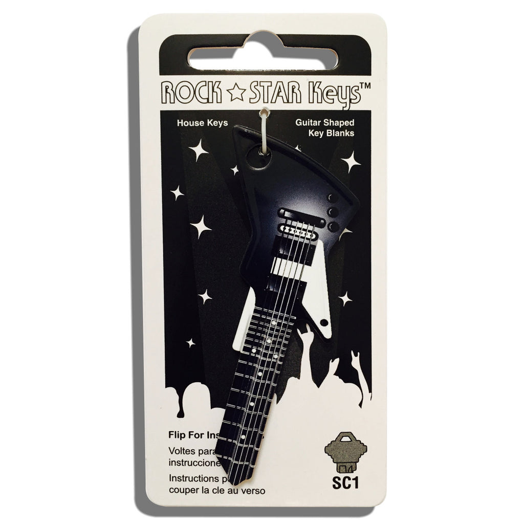 Black EXP Guitar Shaped Rock Star Key