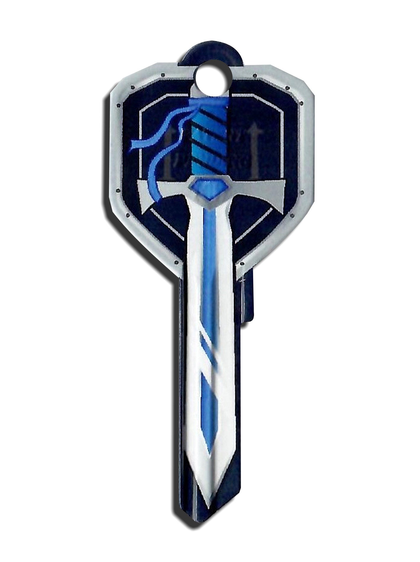 Blue Castle Shield and Sword Shaped Wonder Key