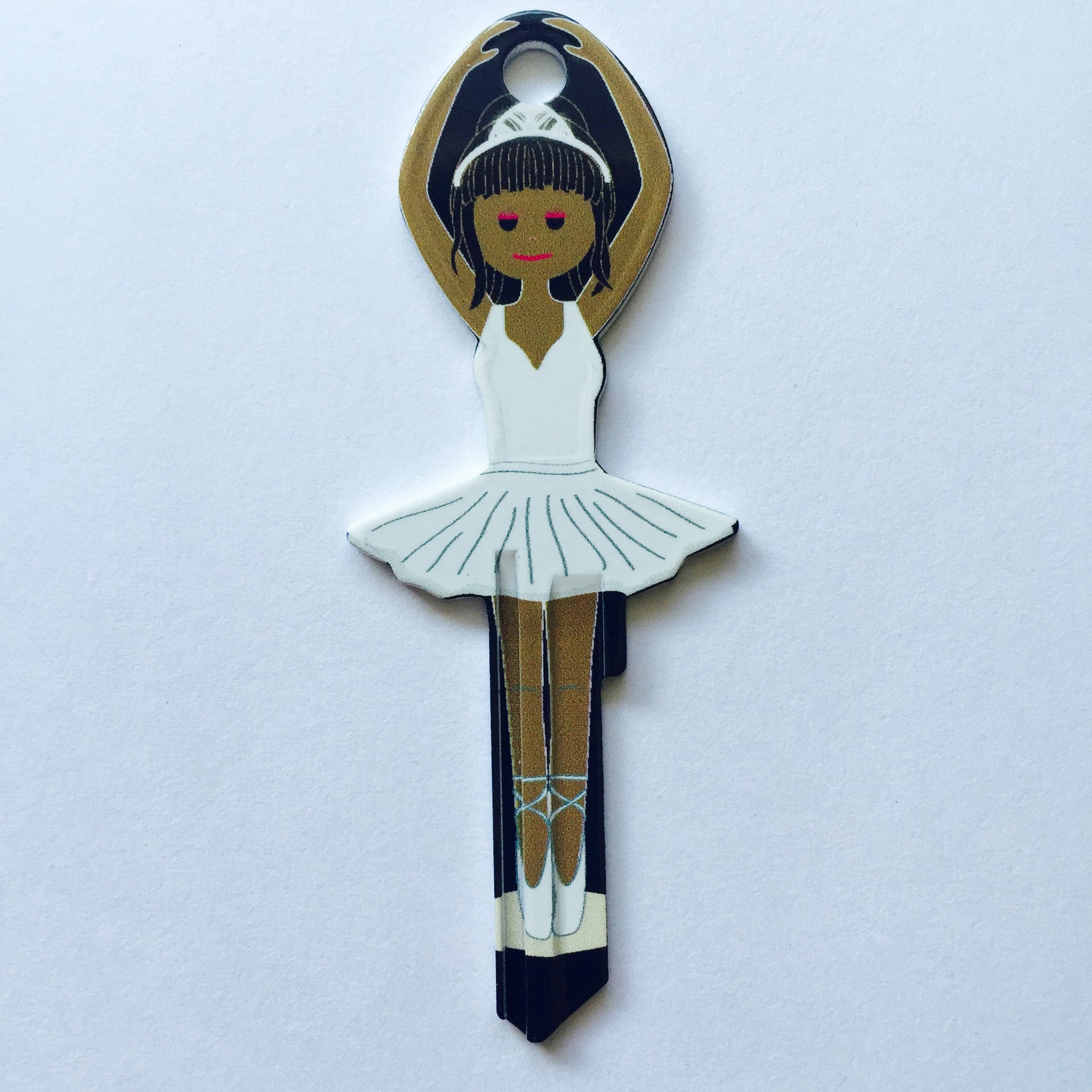 White Dress Ballerina Shaped Wonder Key!