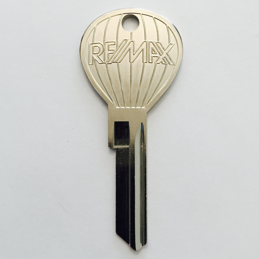 10 pcs. OLD RE/MAX LOGO - Hot Air Balloon Shaped Keys - Nickel Plate Finish
