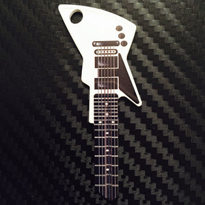White EXP Guitar Shaped Rock Star Key