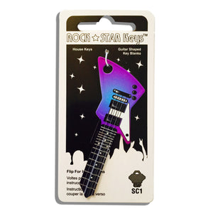 NEW - Purple Rain EXP Guitar Shaped Rock Star Key