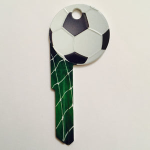 Soccer Ball Shaped Sporty Key
