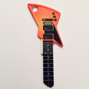 Orange EXP Guitar Shaped Rock Star Key