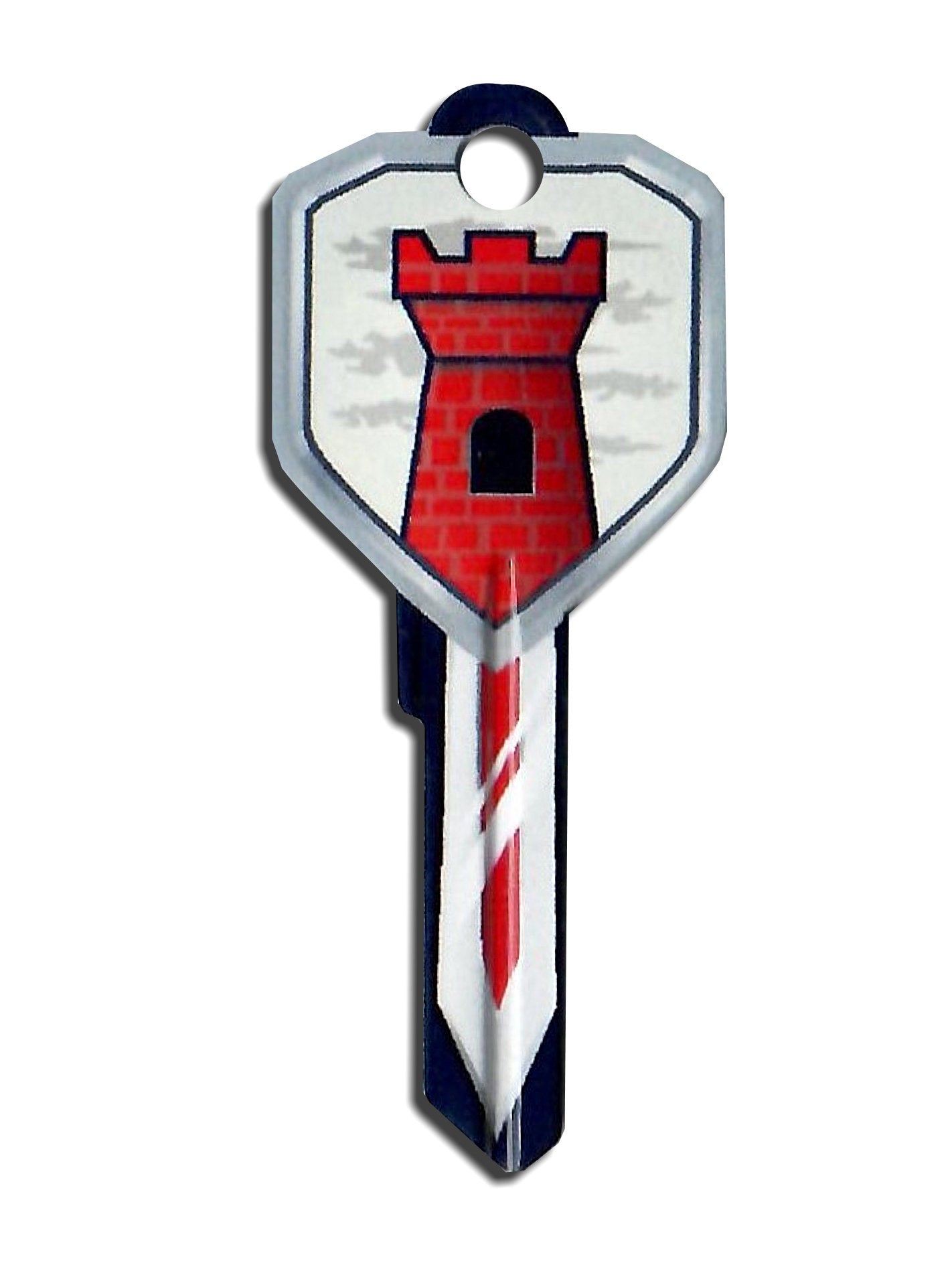Red Castle Shield and Sword Shaped Wonder Key! NEW!