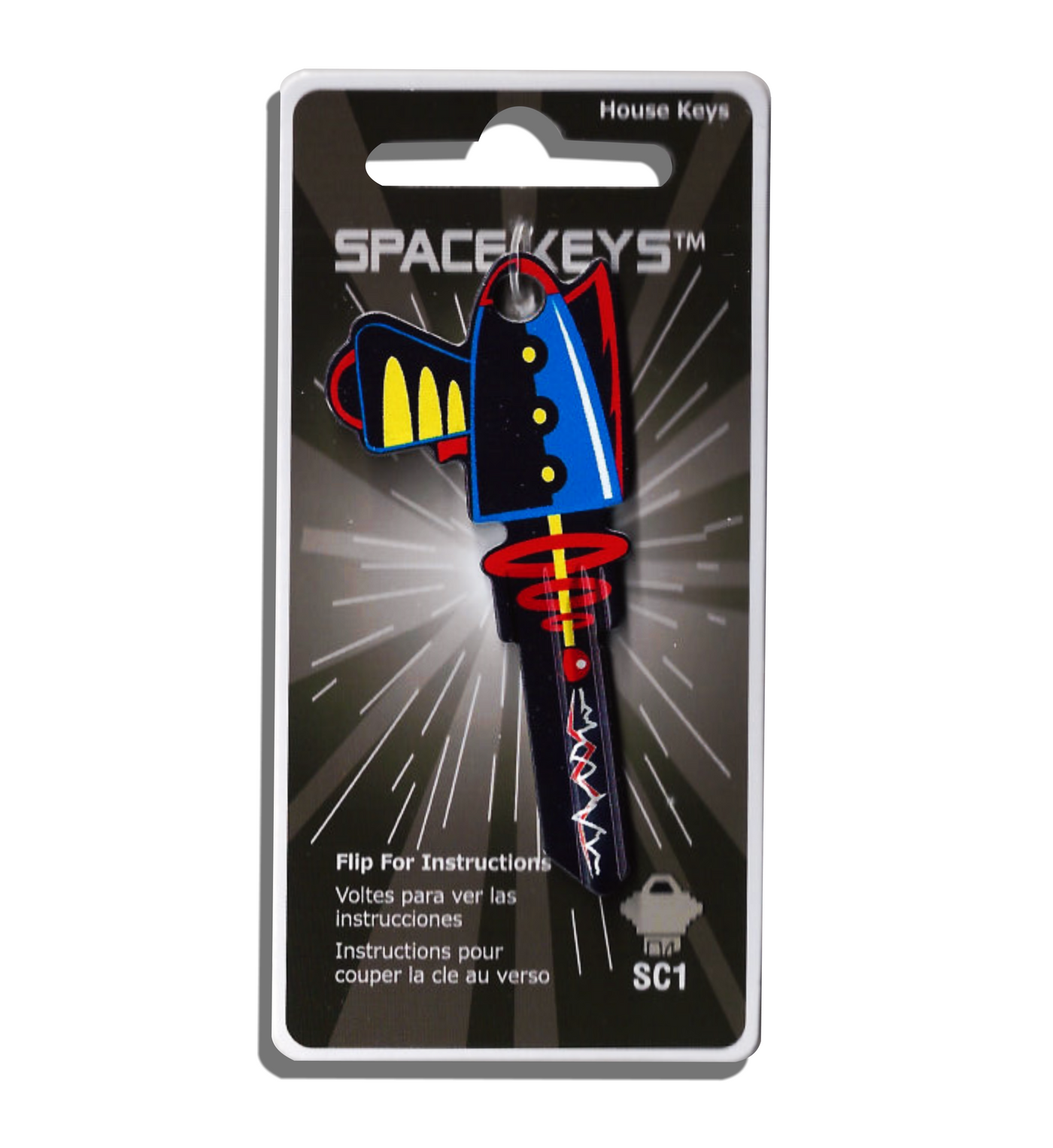 Space Gun Shaped Keys Space Keys, pew pew!