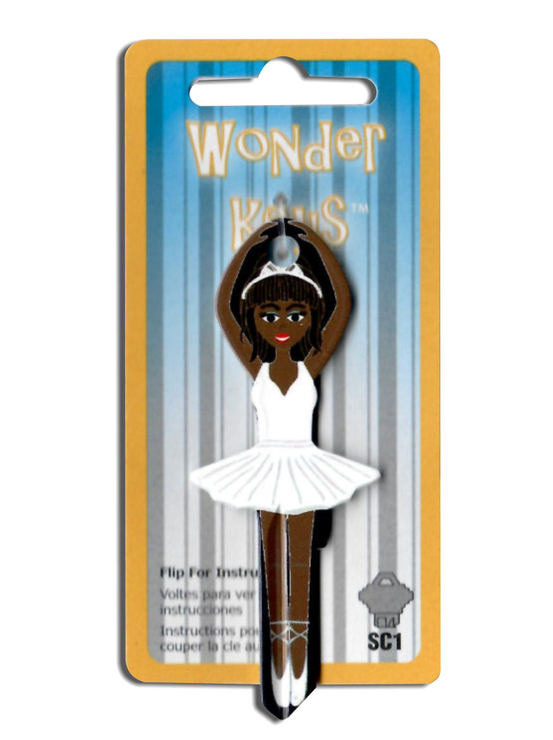 White Dress Ballerina Shaped Wonder Key!