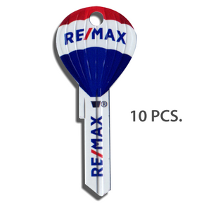 10 Pcs. RE/MAX Hot Air Balloon Shaped Closing Keys -  Updated RE/MAX Finish
