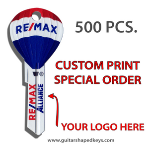 Special Order - 500 pcs. RE/MAX Hot Air Balloon Keys with Custom LOGO printing