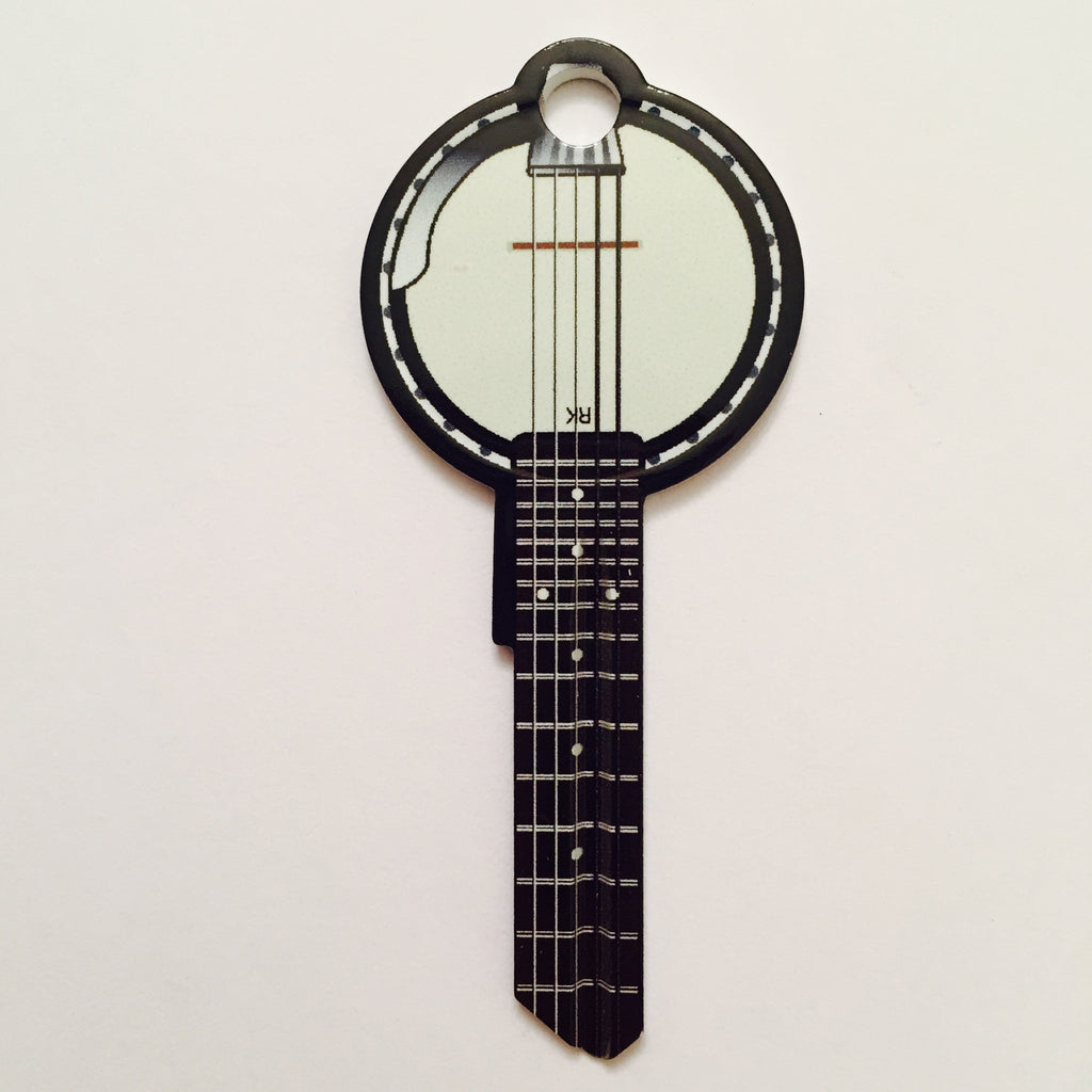 NEW - BANJO Guitar Shaped Rock Star Key