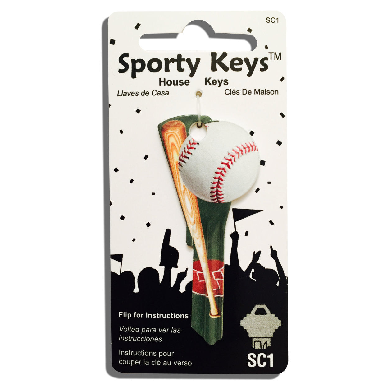 Baseball and Bat Shaped Sporty Wonder Key