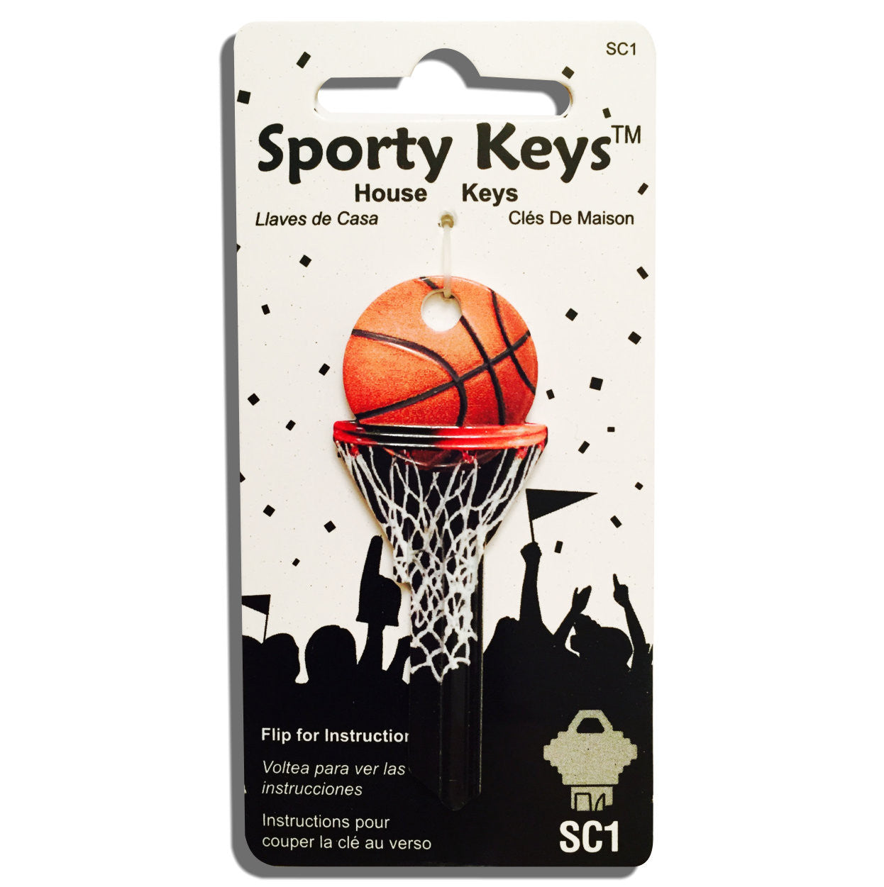 Basekeball Key Basketball Shaped Sporty Key